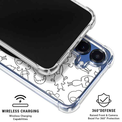 Bobs Burgers Tina Uhh Galaxy S25 Clear Case